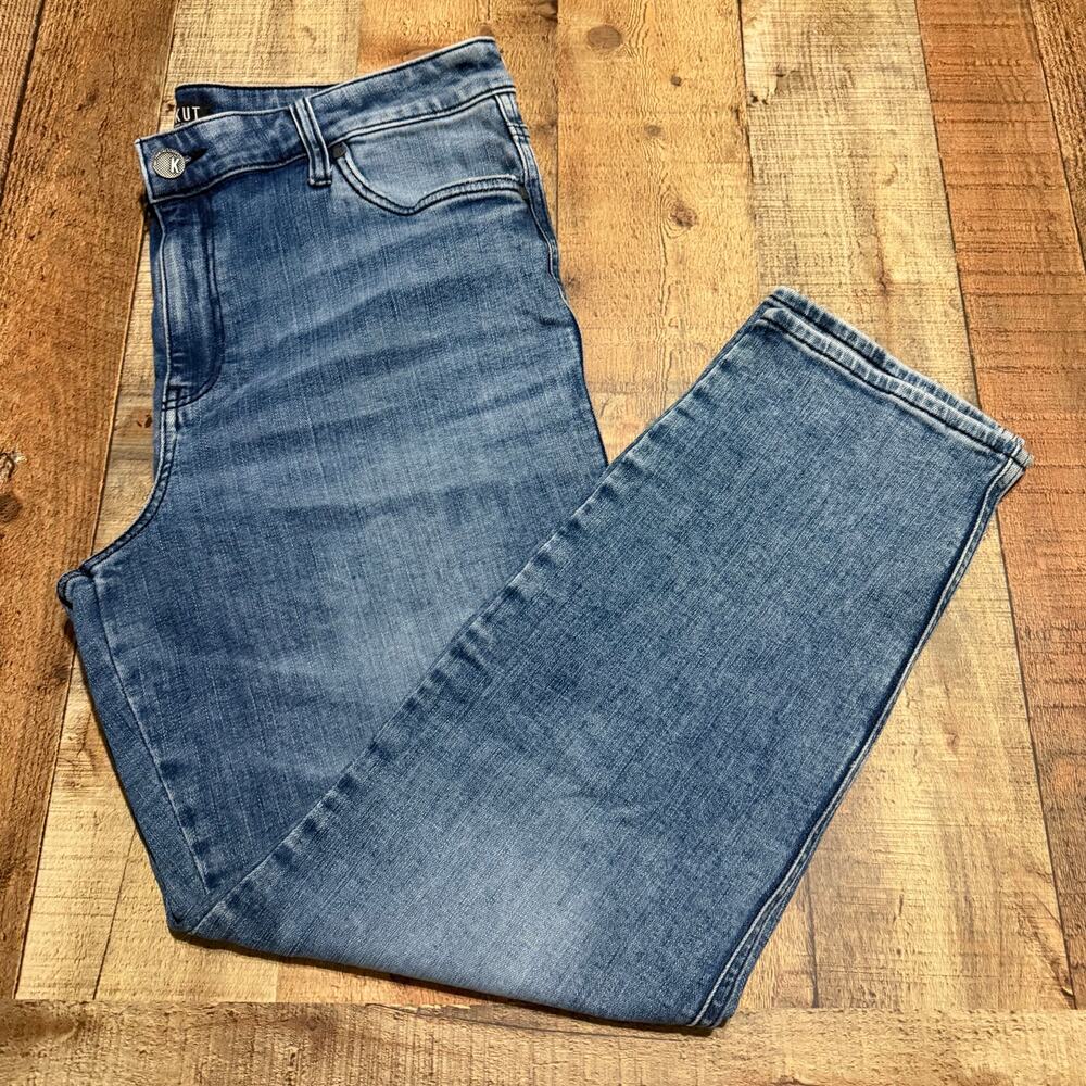 Kut From The Kloth Women's No Rips Meghan High Rise Ankle Cigarette Jeans Sz 16